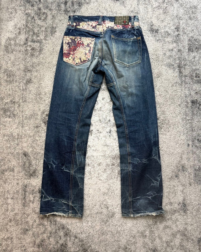 ETERNAL "KIKU FLOWER" DENIM
