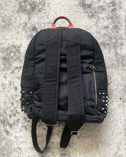 DIAVEL STUDDED GOLD BLACK BACKPACK 