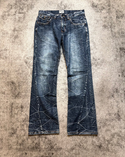 NYLAUS "SHATTERED INDIGO" DENIM