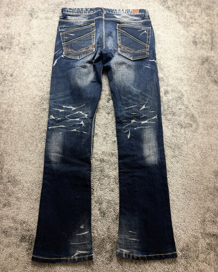 NICOLE CLUB "DISTRESSED FLARE" DENIM (M)