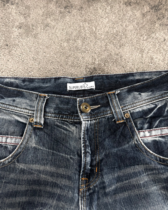 SUPERUBIS "CRACKED NIGHT" DENIM (L)