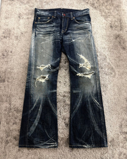 BLUETRIP "CRASH WHISKER FADE" DENIM (L)