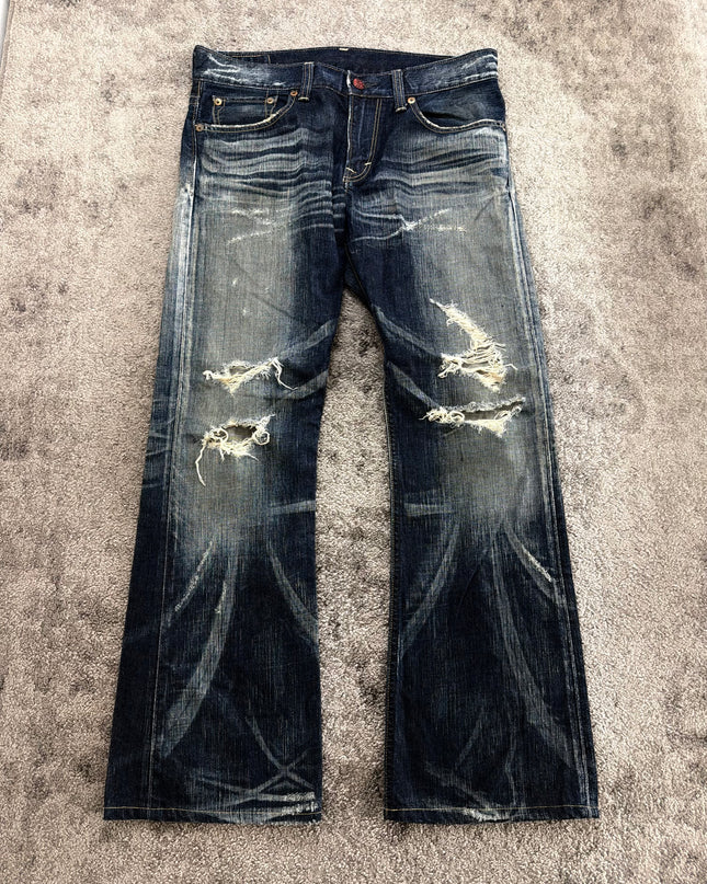 BLUETRIP "CRASH WHISKER FADE" DENIM (L)