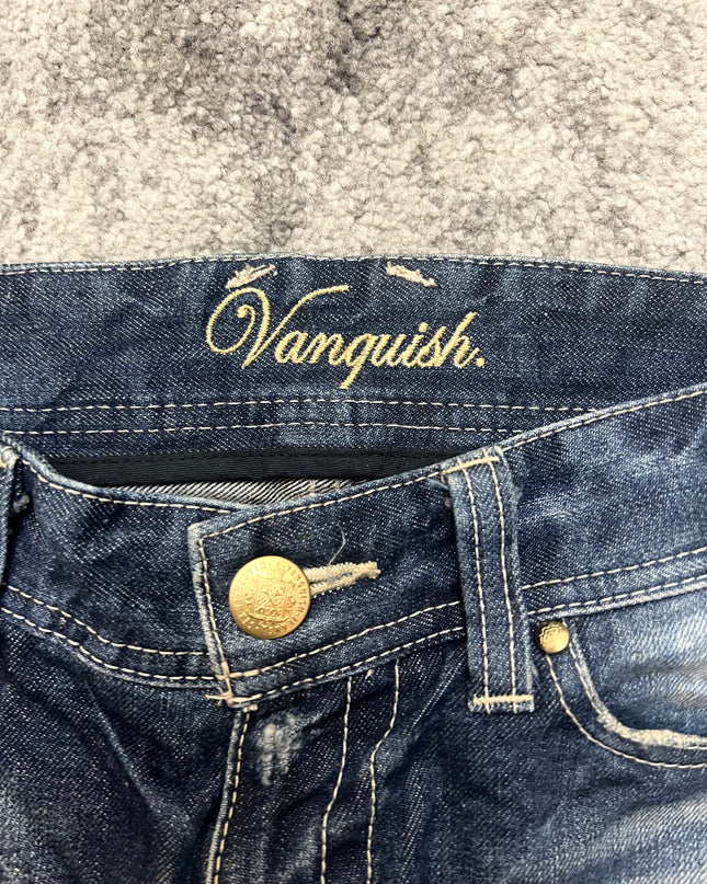 VANQUISH "DESTROYED INDIGO" DENIM