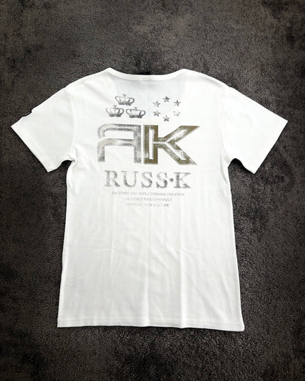 RUSS K "SILENT CROWN THEORY" TEE (S-M)