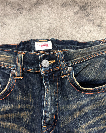 EDWIN "WHISKERED FLARE" DENIM (M)