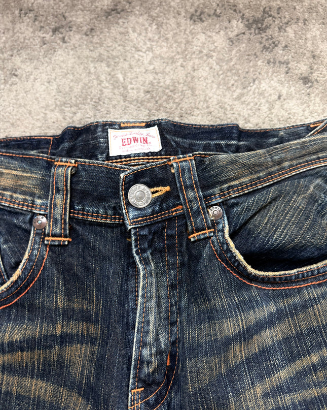 EDWIN "WHISKERED FLARE" DENIM (M)