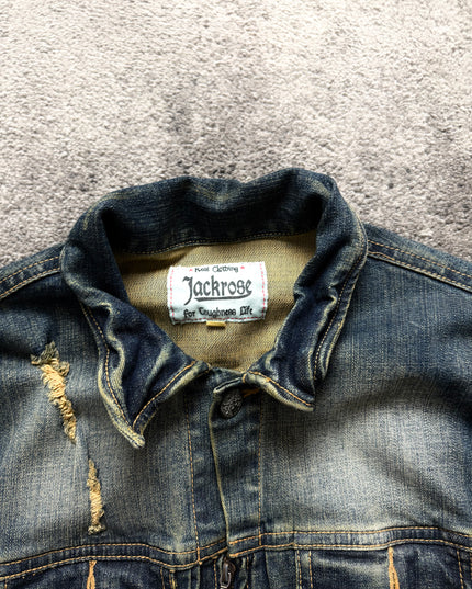 JACKROSE "DISTRESSED REBEL" DENIM JACKET