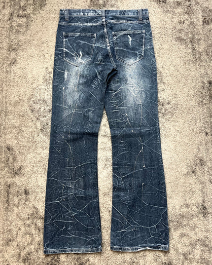 NYLAUS "SPLATTER STATIC" DENIM
