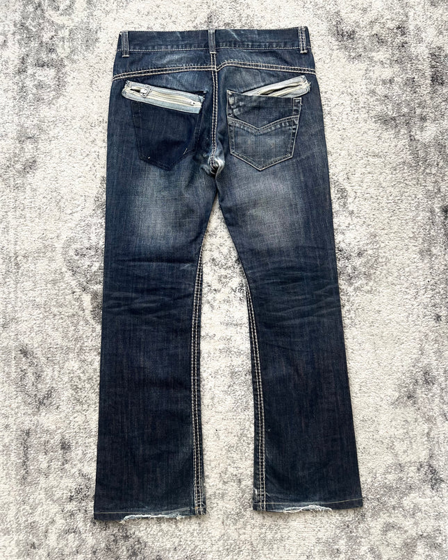 PINBALL DARKBLUE FLARE DENIM