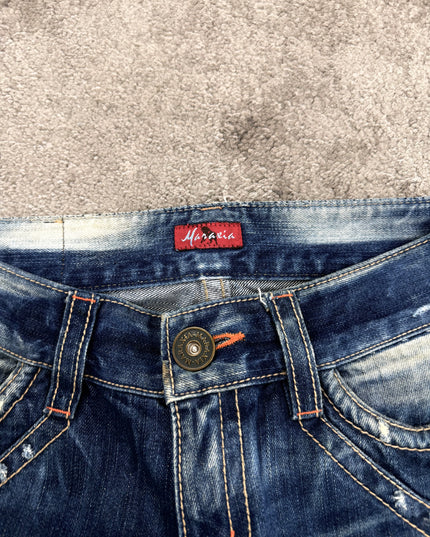 MARAXIA "FLARED INDIGO" DENIM (S)