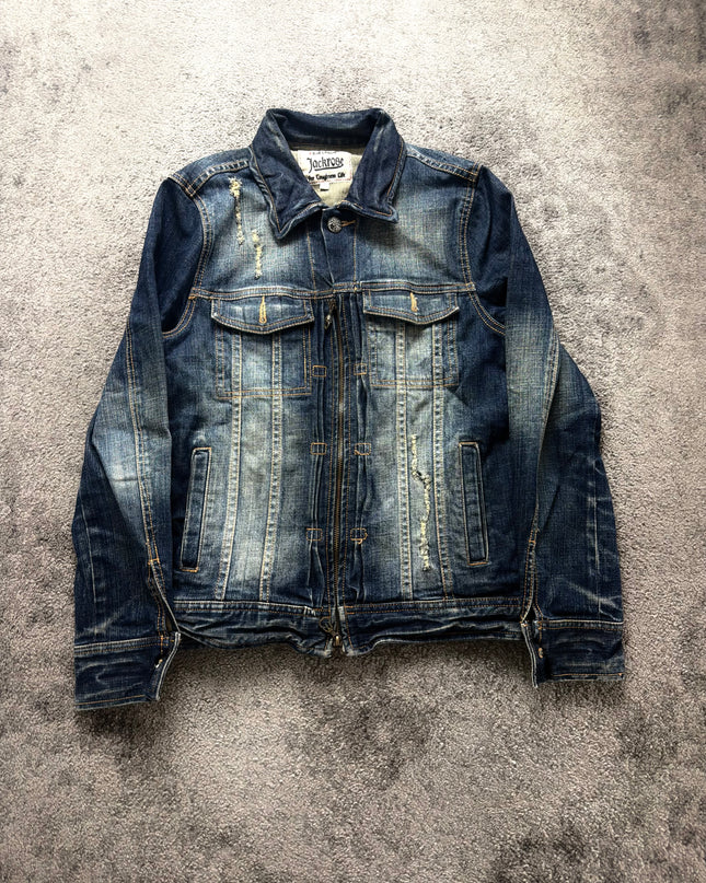 JACKROSE "DISTORTED FADE" DENIM JACKET