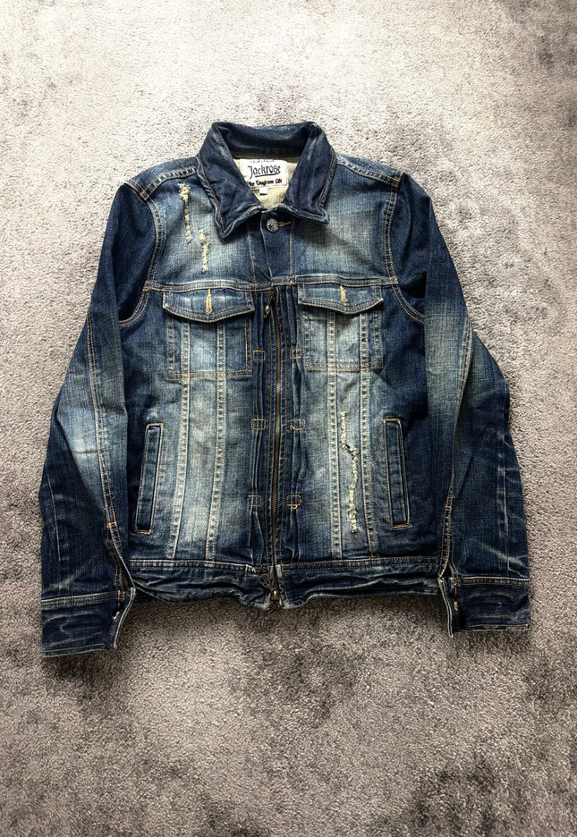 JACKROSE "DISTORTED FADE" DENIM JACKET
