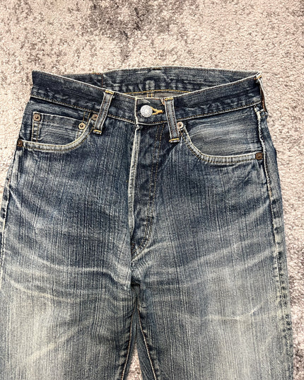 STUDIO D ARTISAN "SUNFADED INDIGO" DENIM
