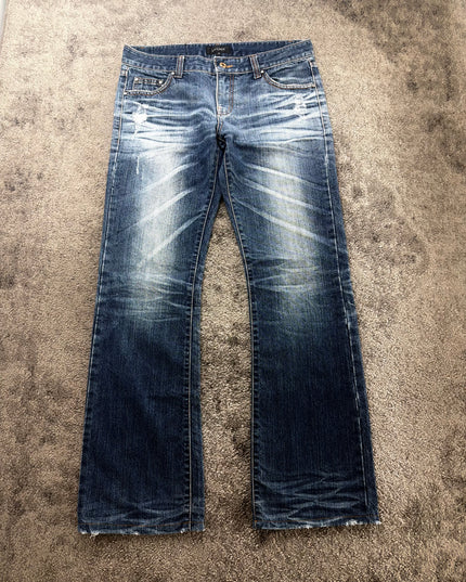 LA GATE "WHISKER FADE" DENIM (M)