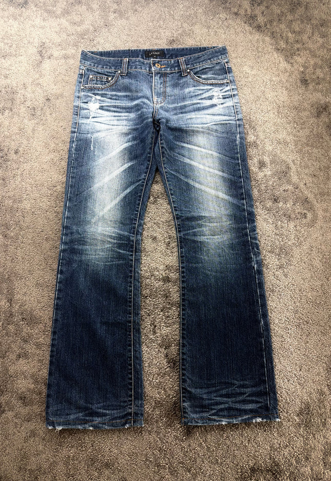 LA GATE "WHISKER FADE" DENIM (M)