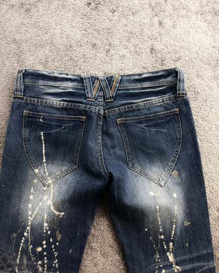 WILD PARTY "LEOPARD SPLASH" DENIM (M)