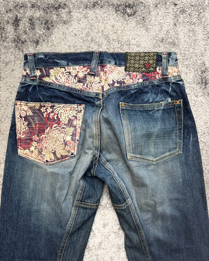 ETERNAL "KIKU FLOWER" DENIM