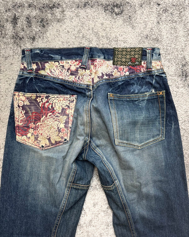 ETERNAL "KIKU FLOWER" DENIM