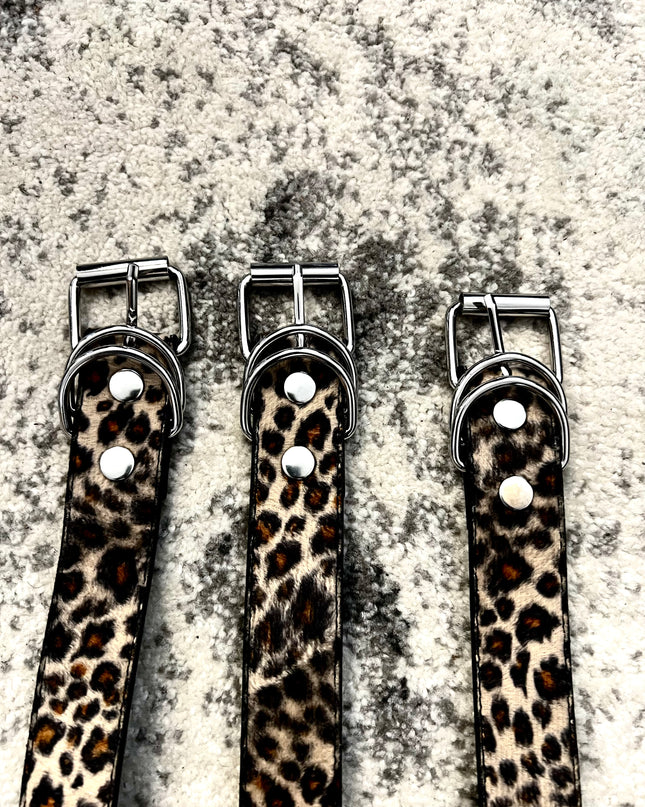 LEOPARD FUR BELT