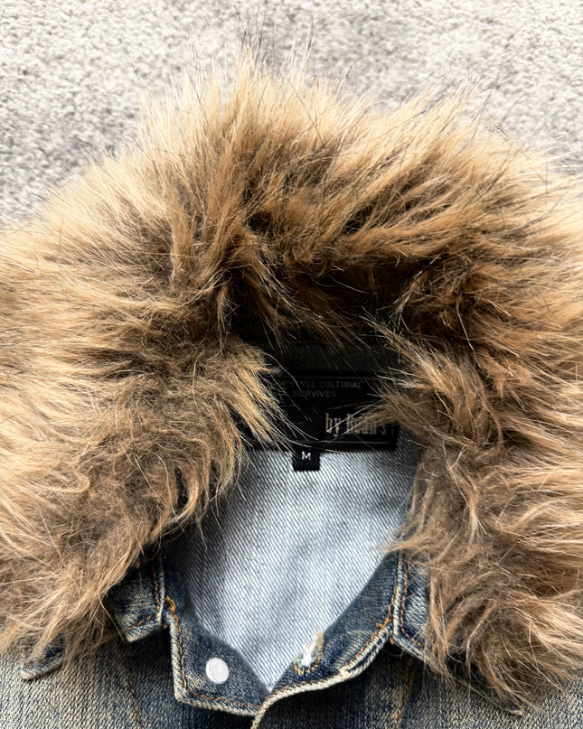 BY BEANS "FADED NORTHERN GHOST" DENIM JACKET