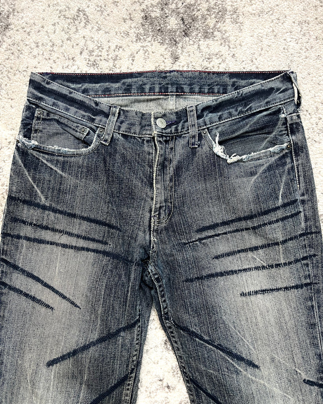 TAKEO KIKUCHI SCRATCH DENIM 