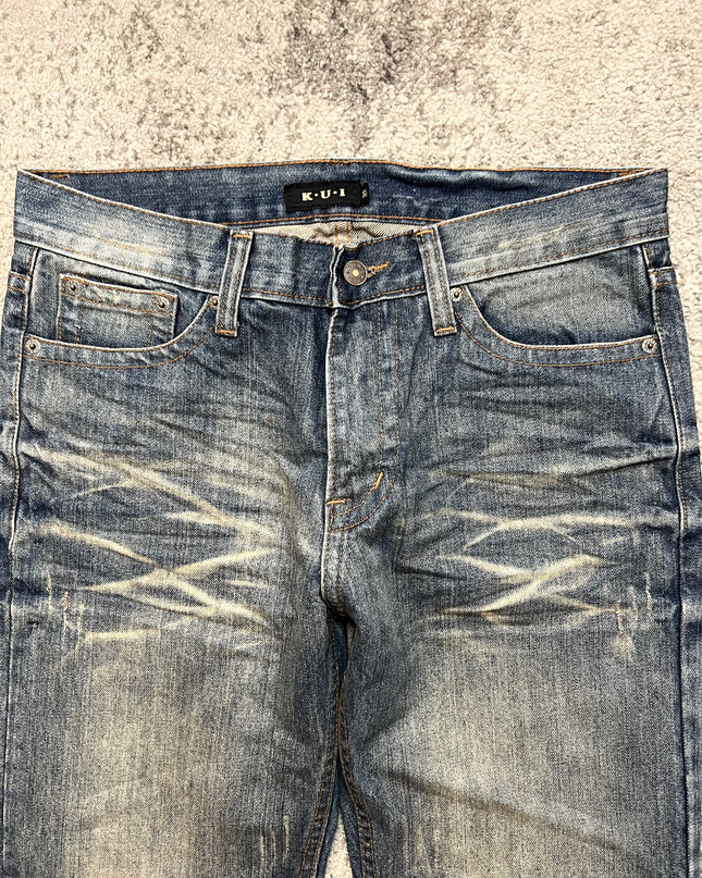 K.U.I "BRUSHSTROKE LUCK" DENIM