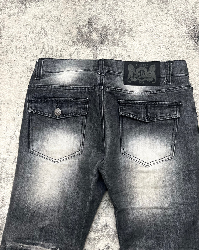 LOWBOX BLACK FLARE DENIM 