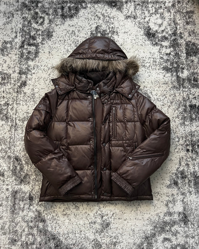 TAKEO KIKUCHI PUFFER BROWN