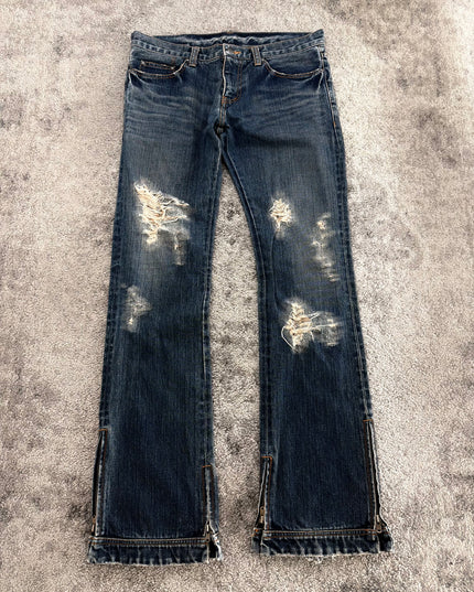KRM "FRACTURE ZIP" DENIM