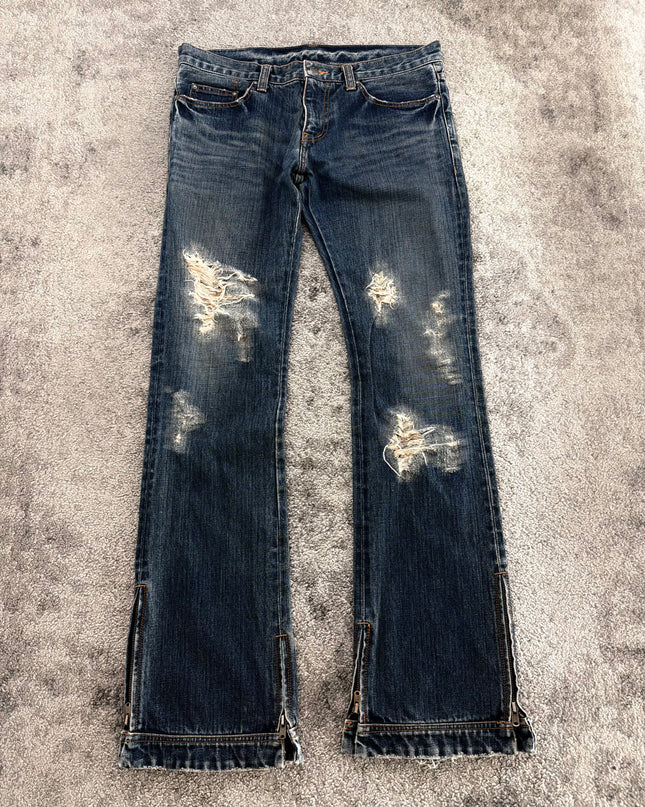 KRM "FRACTURE ZIP" DENIM