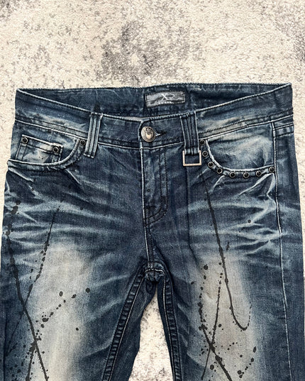 XFRM PAINT SPLATTER FLARE DENIM 