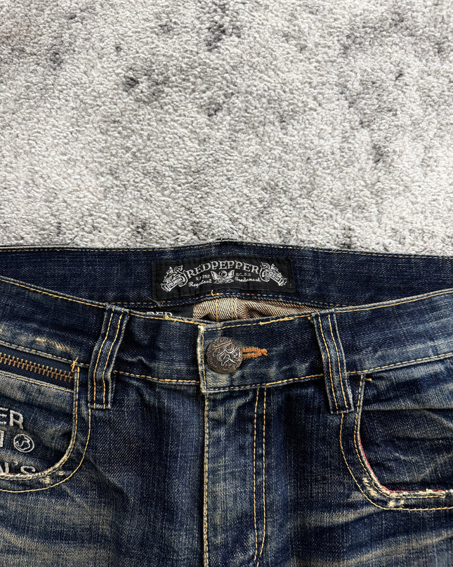 RED PEPPER "UTILITY ZIP" DENIM (M-L)
