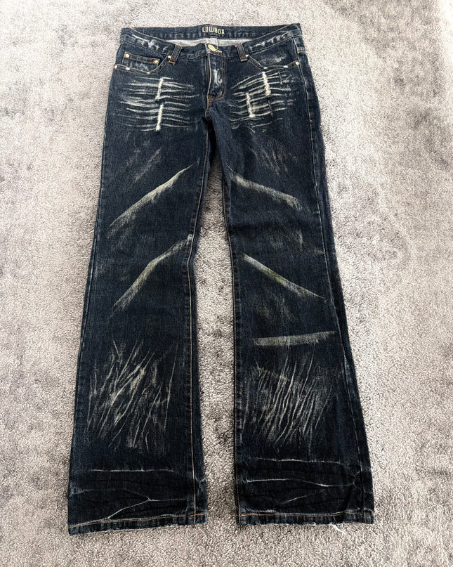 LOWBOX "SCRATCH FLARE" DENIM (M)