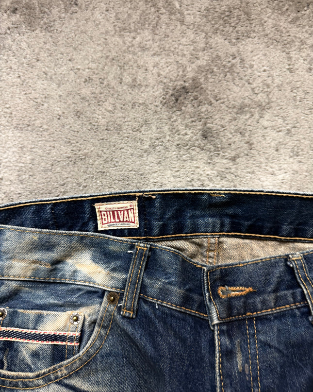 BILLVAN "DISTRESSED INDIGO" DENIM