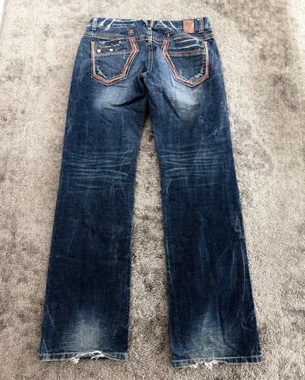 RED PEPPER "EMBELLISHED FADE" DENIM (M-L)