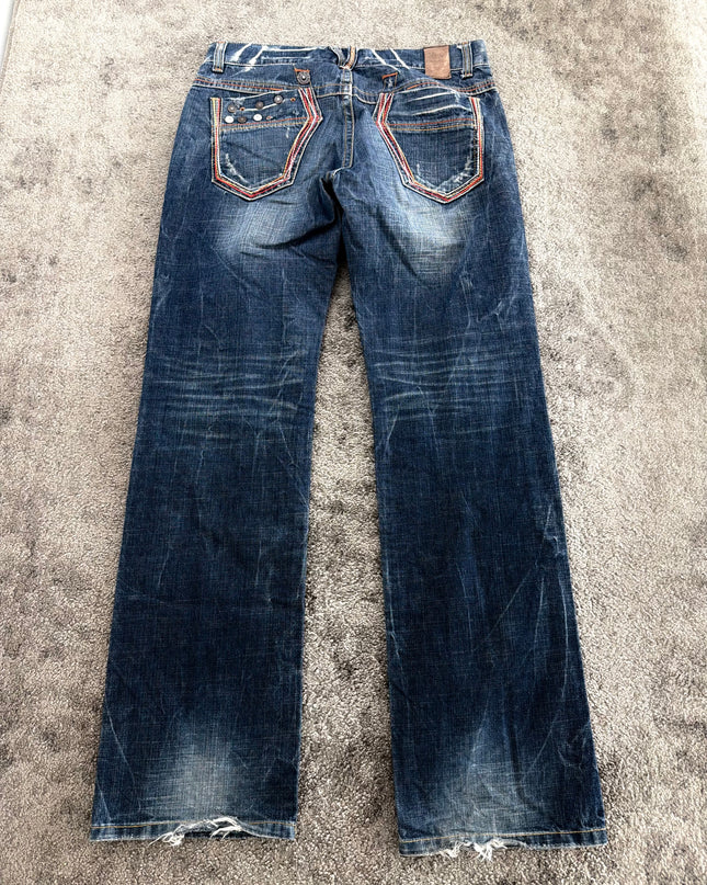 RED PEPPER "EMBELLISHED FADE" DENIM (M-L)