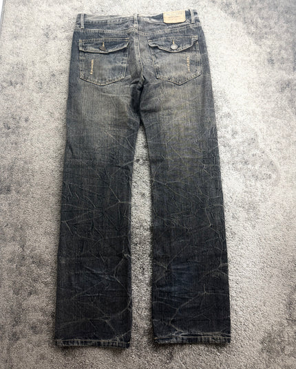 BACK & FORTH "DISTRESSED" DENIM (M)