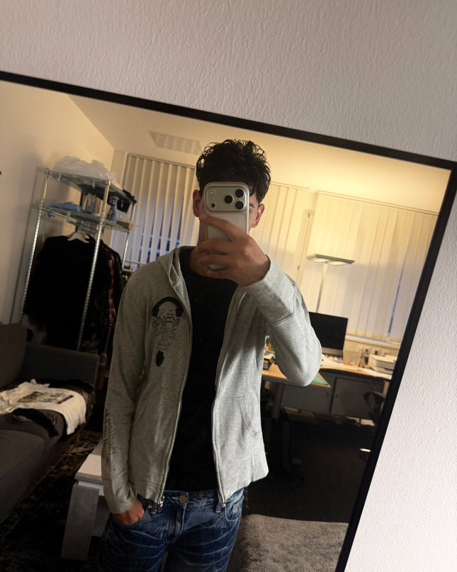 RUSS K "SILVER ACADEMY" ZIP HOODIE (S)
