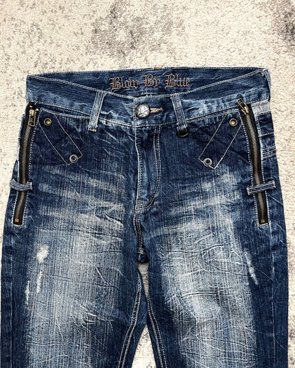 BLOW BY BLUE "ZIPPER CRAWLER" DENIM