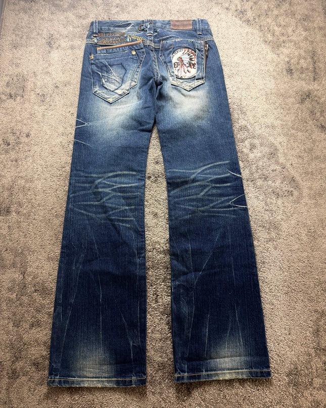 RED PEPPER "SUNBURST FADE" DENIM (S-M)