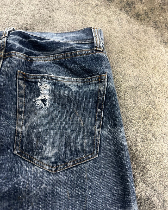 HEISEI "SCARRED INDIGO" DENIM (S)