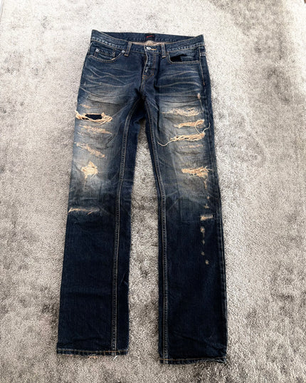 JACKROSE "HEAVY DISTRESS FADE" DENIM (S-M)