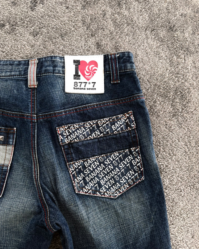 BANANA SEVEN "SCRIPT FADE" DENIM (S)