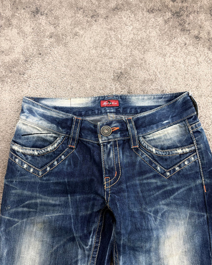 MARAXIA "FLARED INDIGO" DENIM (S)