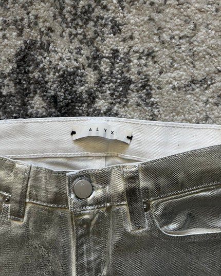ALYX SILVER WHITE SKINNY DENIM