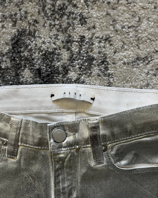 ALYX SILVER WHITE SKINNY DENIM
