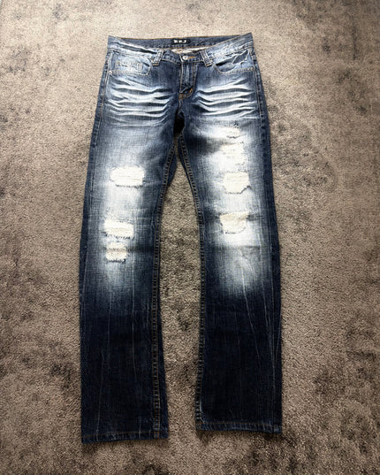 K.U.I "WHITE STATIC" DENIM