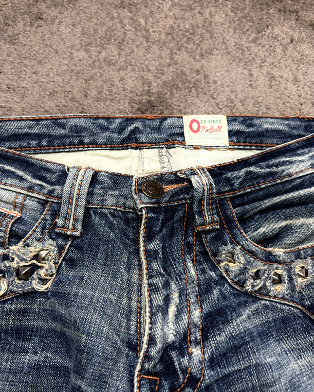 PINBALL "STUDDED DISTRESSED" DENIM (S-M)