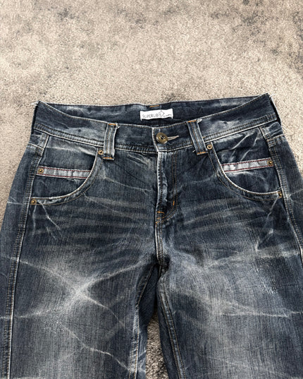 SUPERUBIS "CRACKED NIGHT" DENIM (L)